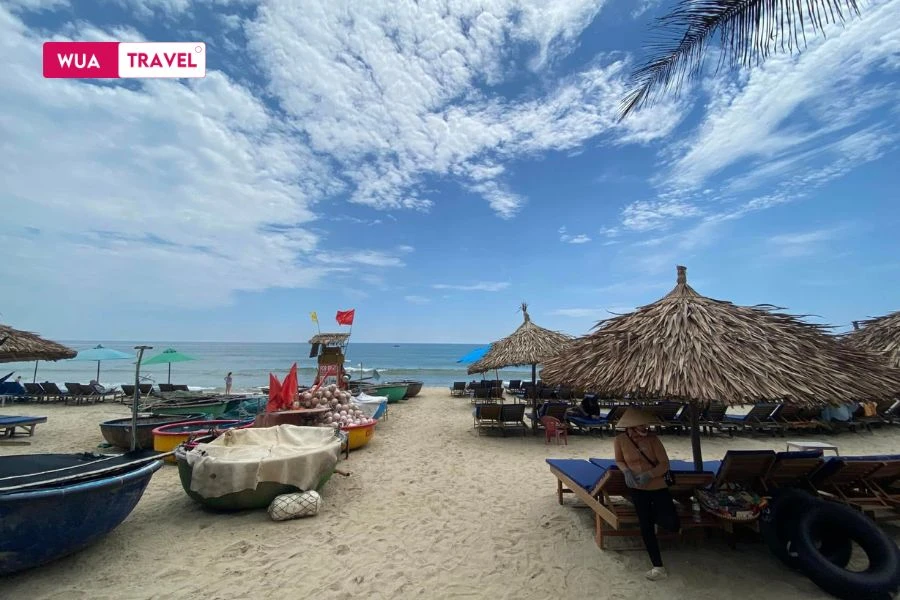 An Bang Beach - stunning golden sand near Hoi An Ancient Town. 