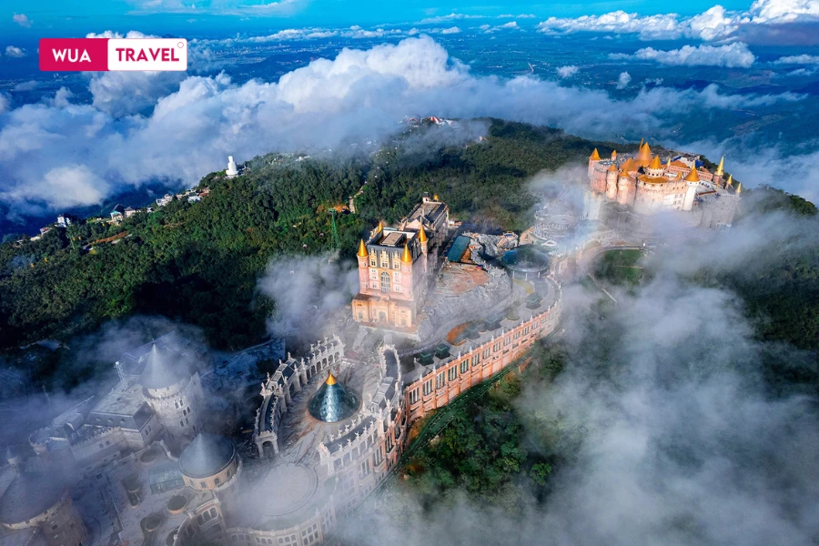 Ba Na Hill from above – majestic beauty amidst the clouds.