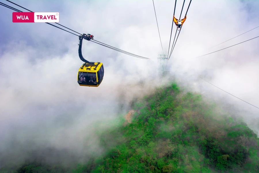 Cable car to Fansipan Peak - soaring journey to the roof of Indochina.