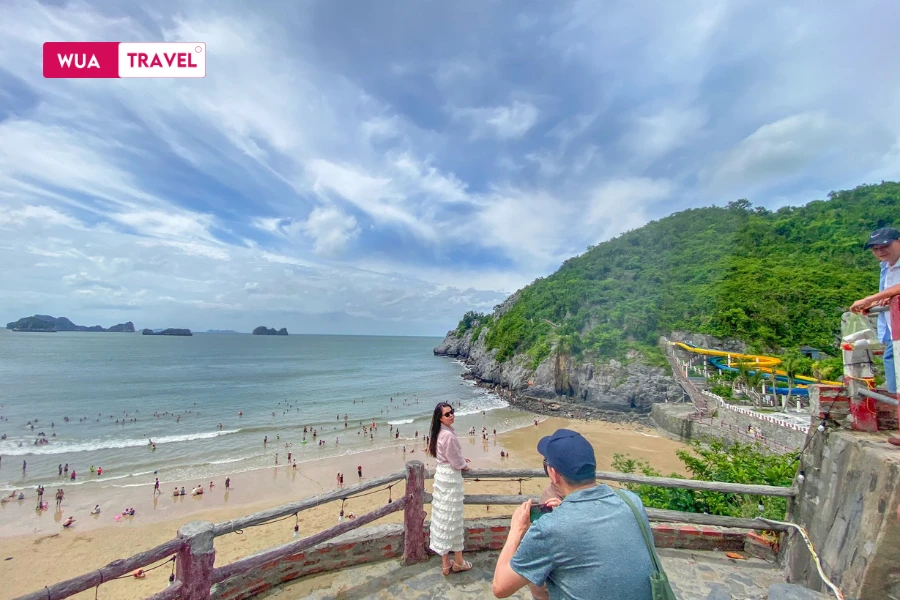 Admiring Cat Ba beach – pristine beauty surrounded by nature
