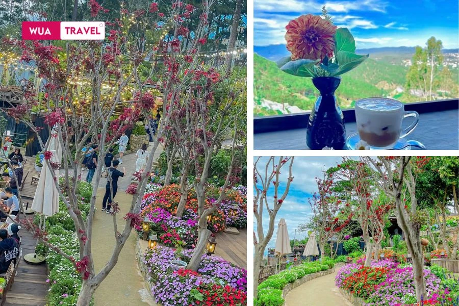  Lakeside cafe in Dalat - sipping coffee while admiring the dreamy mountain scenery