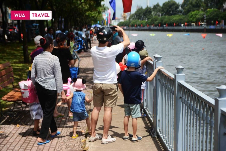 Nhieu Loc Canal - gentle waterway flowing through the heart of Saigon.