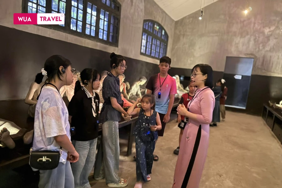 Visiting Hoa Lo Prison – a site preserving heroic historical memories.
