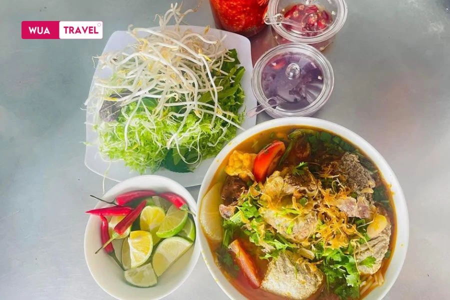 Bun Rieu – light broth, rich crab paste, and a taste of home in every bowl.