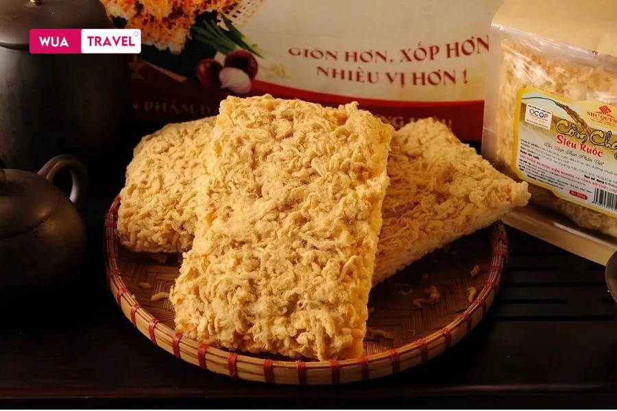 Ninh Binh crispy rice – golden, savory, and unforgettable from the first bite.
