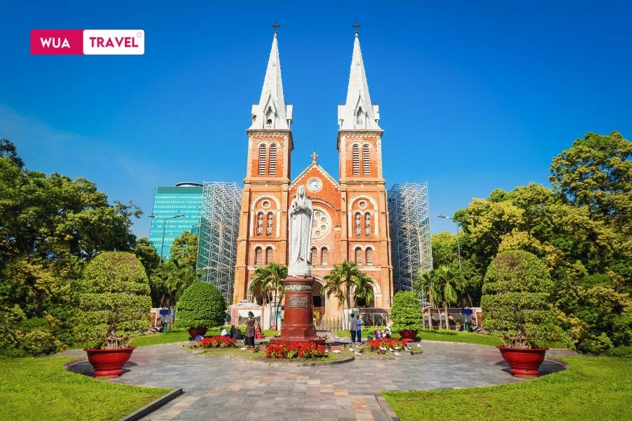 Notre-Dame Cathedral – timeless elegance in the heart of modern Saigon.