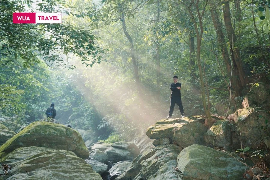 Trekking in Ba Vi – an adventure through lush and majestic nature.